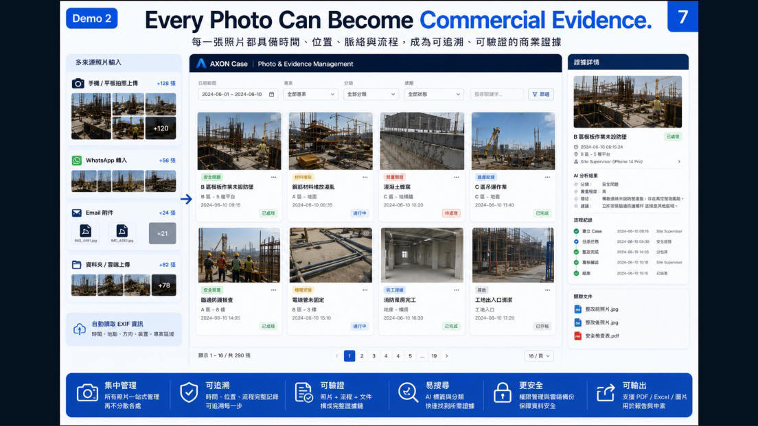 Every photo can become commercial evidence